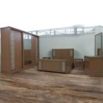 Laser wood color bedroom