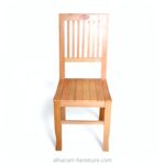 Dining chair with wooden base