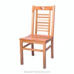 Dining chair with wooden base