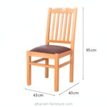 Dining chair with upholstered base - Image 2